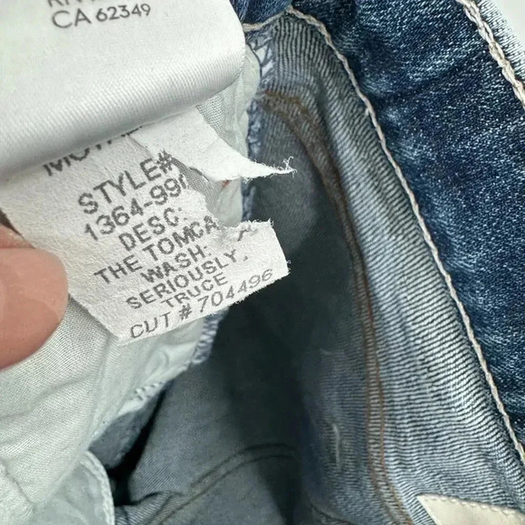 MOTHER The Tomcat in Seriously Truce Size 25 jeans B1522 - Picture 6 of 7